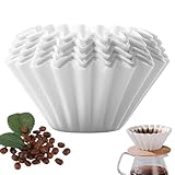 YIHAOH 100 Stück Weiße Korbfilter, Kleiner Weisse Kaffeefiltertüten, Korb Universal Korbfiltertüten, Maschinen Papierkorb Kaffeefilter, Geeignet für den Einsatz in Vielen Kaffeemaschinen