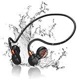 Ortizan Knochenschall Kopfhörer Bluetooth 5.3, Open Ear Bone Conduction Headphones Kabellos, IPX6 wasserdichte 19g Leichtgewicht 15H Laufzeit Magnetisches Aufladen, knochenleitungskopfhörer für Sport