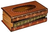 Tebery Tücherbox aus Holz, Breite 16.5cm, Taschentuchbox für handelsübliche Taschentücher, Kosmetiktücher Tissue Box für Esszimmer Badezimmer Schlafzimmer Büro