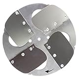 ROKAMAT Glätteteller mit Stahlklingen - Ø200mm - 2er Pack - Zum Glätten von Beton und anderen glättfähigen Oberflächen