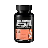ESN Zinc, 120 Kapseln, Zinkbisglycinat, 25 mg Zink pro Kapsel, für dein Immunsystem, vegan