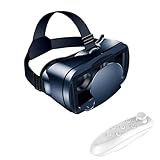 VR Brille mit Controller, 3D Virtual Reality Headset für Telefone 5-7 Zoll, einstellbar für Filme und Augmented Reality