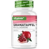 Granatapfel Extrakt - 240 vegane Kapseln - Natürlicher Premium Extrakt mit 40% Ellagsäure - Hochdosiert - Vegan