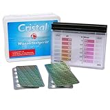 Cristal Wassertestgerät Chlor & pH für die schnelle Wasseranalyse - Chlor DPD 1 - pH-Wert Phenol Red - Manueller Pooltester mit 6 Skalenwerten - Schnell und unkompliziert inkl. Testtabletten