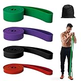 Resistance Bands Set,Fitnessbänder Widerstandsbänder Set mit 4 Stufen, Resistance Bands mit Tragebeutel, Gymnastikband Fitnessband für Krafttraining, Klimmzüge,Yoga,Pilates,mehr