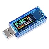 Innovateking-EU USB 3.0 Tester Multimeter 3,7–30 V 0–4 A USB Spannungsprüfer USB Digitaler Strom- und Spannungsprüfer Messgerät Voltmeter Amperemeter IPS Farbdisplay Kapazität Strom Ladegerät Detektor