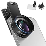 NEEWER Basics Makro Handy Objektiv Set, 15 Fach Macro Lens mit 37mm Objektiv Clip, HD, Kamera Fotografie Zubehör Kompatibel mit iPhone Samsung Android Smartphone, LS-69