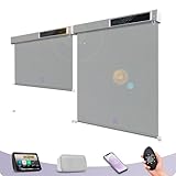 Graywind Elektrische Rollos Außen nach Maß, Wasserdicht UV-Schutz Smart Rollo Aussen, Solarbetrieben Elektrische Jalousie Außen mit Fernbedienung Kompatibel Alexa Google, 3% Fresh Grey