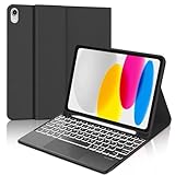 WINCHKING Tastatur Hülle für Lenovo Tab P12 12.7 Zoll 2025, Tastatur für Lenovo Tab P12 Tablet, Touchpad mit Magnetisch Abnehmbarer Tastatur mit QWERTZ Layout (Schwarz)
