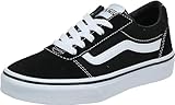 Vans Ward Jungen Sneaker, Suede Canvas Black White, 39 EU