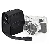 KIWIFOTOS Kleine Kamera Crossbody Tasche, Kompaktkamera Schultertasche, Kamera Schultertasche SLR/Spiegellose Kamera und Objektive für Canon,Nikon,Sony, Fujifilm,Ricoh mit Schultergurt 150x90x90mm