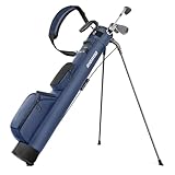 Golf Stand Bag Golf Stand Tragetasche mit Riemen Tasche 2-Wege-Teiler 3 Taschen Leichtgewicht einfach zu tragen für die Driving Range, Par 3, und Executive Kurse