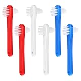 6 Stück Doppelseitige Prothesenzahnbürste,Tragbare Zahnbürste Hart,Effizient Prothesenreinigung,Prothesenreinigungsbürsten für Zahnersatz,Zahnprothesen,Gebiss,Retainer,Aligner,Zahnschiene