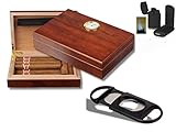 Humidor - Geschenkset Polymerbefeuchter, Cutter, Feuerzeug inkl. Lifestyle-Ambiente Tastingbogen