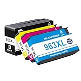 963XL Multipack Kompatibel für HP 963XL Patronen 4 Pack für Officejet Pro 9010 9020 9012 9022 9014 9015 9016 9018 9019 Druckerpatronen