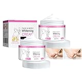 Aufhellungscreme,Aufhellungs-Creme,Whitening Cream,Aufhellende Feuchtigkeitscreme für Gesicht und Körper,Aufhellende Körpercreme,Körperpflege-Creme für die Achselhöhlen (2PC, 50g)