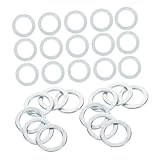 Hemobllo 100 Stück Skateboard Unterlegscheiben Skateboard Beschläge Schutzdichtungen Skateboard Brücke Skateboard Hardware Kit Skating Board Halterung Skateboard Zubehör Silber