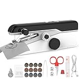 Mini Handnähmaschine Elektrisch - Robofun S3 Elektrische Nähmaschine Tragbare mit Nähzubehör für Anfänger, 2 Modi, Leicht & Einfach - Handnähmaschine Testsieger für Kleidung, DIY, Reisen, Hause