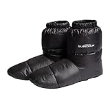 Sharplace Duck Down Slippers Shoes Bootees Boots Footwear Camping Feet Cover Warmer, Anti Slip, Schwarz 28cm
