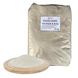Scheipers Mühle Vogelsand mit Kalk & Anis 25 kg – Badesand für Kanarienvögel, Wellensittiche, Papagein & Hühner - natürliches, geruchsbindendes Einstreu, mit Muschelgrit zur Schnabel- & Krallenpflege