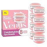 Gillette Venus Comfortglide Spa Breeze Rasierklingen Damen, 8 Ersatzklingen für Damenrasierer