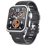 Smartwatch für Damen und Herren, 30 Tage langer Standby, Fitness-Tracker mit Herzfrequenz/Blutsauerstoff/Schlafüberwachung/Annehmen/Telefonieren, 4,6 cm (1,8 Zoll) HD-Touchscreen-Smartwatches,