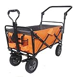 Einkaufswagen Gartenwagen Strandwagen Trolley Offroad klappbar Utility Untersetzer Wagon Hand Cartorange