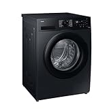 Samsung Waschmaschine, 8 kg, 1.400 U/min, EEK: A, Mikroplastik-Programm, Ecobubble, 14 Programme, WiFi SmartControl, Weiß/Schwarz, WW9ECGC04AAEEG