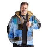 Herren Lederjacke Winter Trekking Jacke Herren Fleece leichte Jacke Herren Bekleidung Herren, blau, XS