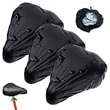 LEPZUR Fahrradsattel Regenschutz 3 Stück Sattelschutz Wasserdicht Fahrrad Pvc Fahrradsattel Überzug Sattelbezug Fahrrad Langlebig Und Leicht Zu Tragen Sattel Regenschutz Passend