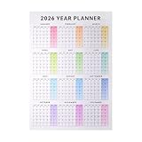 Wandkalender 2026 – Großer Kalender 12 | Monatskalender zum Aufhängen für Schule, Schlafsaal, Schlafzimmer, Arbeitszimmer, Büro, Arbeitszimmer, Werkstatt, Wohnzimmer | Studenten, Lehrer