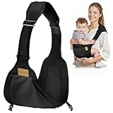 AOOWU Babytrage, Kleinkind Trage Seitlich,Verstellbare Ergonomisch Toddler Carrier, Babytrage Seitlich Baby Trage Für Neugeborene Bis 0-36 Monaten, Kleinkinder bis 25kg, Kleinkinder Tragegurt