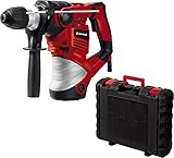 Einhell Bohrhammer TC-RH 1600 (1.600 W, 4 J, Bohren/Hammerbohren/Meißeln mit und ohne Fixierung, Pneumatisches Schlagwerk, SDS-plus-Werkzeugaufnahme, Überlast-Rutschkupplung)