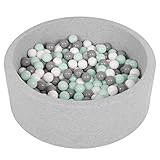 SELONIS Bällebad Kinder 90x30cm Bällepool für Baby 200...