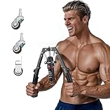 Core Flex Twister Pro Brustpresse Maschine 3-in-1 Hydraulische Bauch-Rad Armtrainer mit verstellbarem Widerstand 10.0-199.6 kg für Ganzkörper-Krafttraining (A)