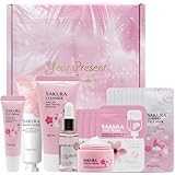 HASAIKA® Hautpflege Geschenke, Hauttäglich Hautpflege Set, Feuchtigkeitspflege Hautpflege Set,Hautpflege Geschenkset Kirschblütenextrakt für Teenager Mädchen, 20 Stück