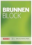 Brunnen 1052726 Briefblock / Schreibblock / Der Brunnen Block (A4, blanko, 50 Blatt, 70 g/m²)