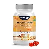 Multivitamin Fruchtgummis ohne Zucker für Kinder & Erwachsene - Mit Premium K2VITAL®, Vitamin C, D, B12, Biotin & Zink - Essentielle Vitamine & Mineralstoffe - Laborgeprüft in Deutschland hergestellt