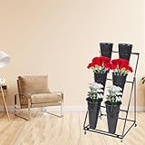 Blumenständer mit Rädern – mobiles Bouquet-Regal für Terrasse, Garten, Balkon und Veranstaltungen im Freien