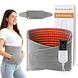 Heizkissen, Elektrische Wärmekissen mit Abschaltautomatik und Handwärmer, 10 Heizstufen, 4 Timer-Einstellungen Wärmegürtel Rücken mit Überhitzungsschutz, Maschinenwaschbar für Rücken Lende Bauch Füße