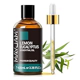 Ätherisches Öle Zitrone Eukalyptus 100ML, MAYJAM Zitrone Eukalyptusöl 100% Rein, Ideal für Reisen Aromatherapie Diffuser Duftöl Massage