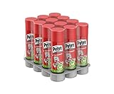 Pritt 46651 Klebestift, sicherer und kinderfreundlicher Kleber für Kunst und Bastelarbeiten, starker Klebstoff für Schule & Bürobedarf, 12x22g Pritt Stift