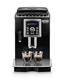 De'Longhi ECAM 23.466.B Kaffeevollautomat mit Milchsystem, Cappuccino und Espresso auf Knopfdruck, Digitaldisplay mit Klartext, 2-Tassen-Funktion, Großer 1,8 Liter Wassertank, Schwarz