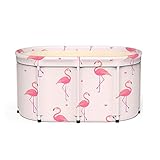 thorityau Tragbare aufblasbare Badewanne, PVC SPA Faltbadewanne, Sauna Dampfbadewanne Erwachsene Badeeimer Haushalt freistehend Dicker Kunststoff Faltbadewanne für Erwachsene, Große Größe 80cm-100cm