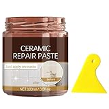 KOAHDE Reparaturpaste für Badewannen, Reparaturpaste für Keramikfliesen, Reparaturpaste für Keramikfliesen, Reparaturpaste für Keramikfliesen, Schaber hinzufügen
