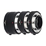 JJC AF Makro Zwischenringe Set 12MM 20MM 36MM für Nikon F Mount D850 D780 D750 D3500 D5600 D7500 D5500 D810 DSLR Kameras Zwischenringsatz