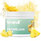 Bromelain Kapseln hochdosiert | Natürliche Enzyme aus der Ananas by brandl® | 6.000 FIP pro Kapsel | auch optimal für Sportler | 60 Stk. Bromelain Kapseln mit je 600mg Ananas Enzym
