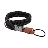 C-Rope Kamera Handschlaufe The Claw aus handgeflochtenem Paracord. Kameragurt mit Schnellverschluss-System, Schwarz