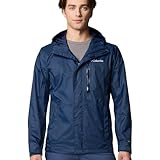 Columbia Pouring Adventure 3 Jacket, Wasserdichte Regenjacke für Herren, blau L