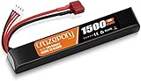 Airsoft-Akku 11,1 V wiederaufladbarer 3S LiPo 1500 mAh 25 C Hobby-Akku mit T-Plug Deans & JST XH-Anschluss für Airsoft-Modellgewehre